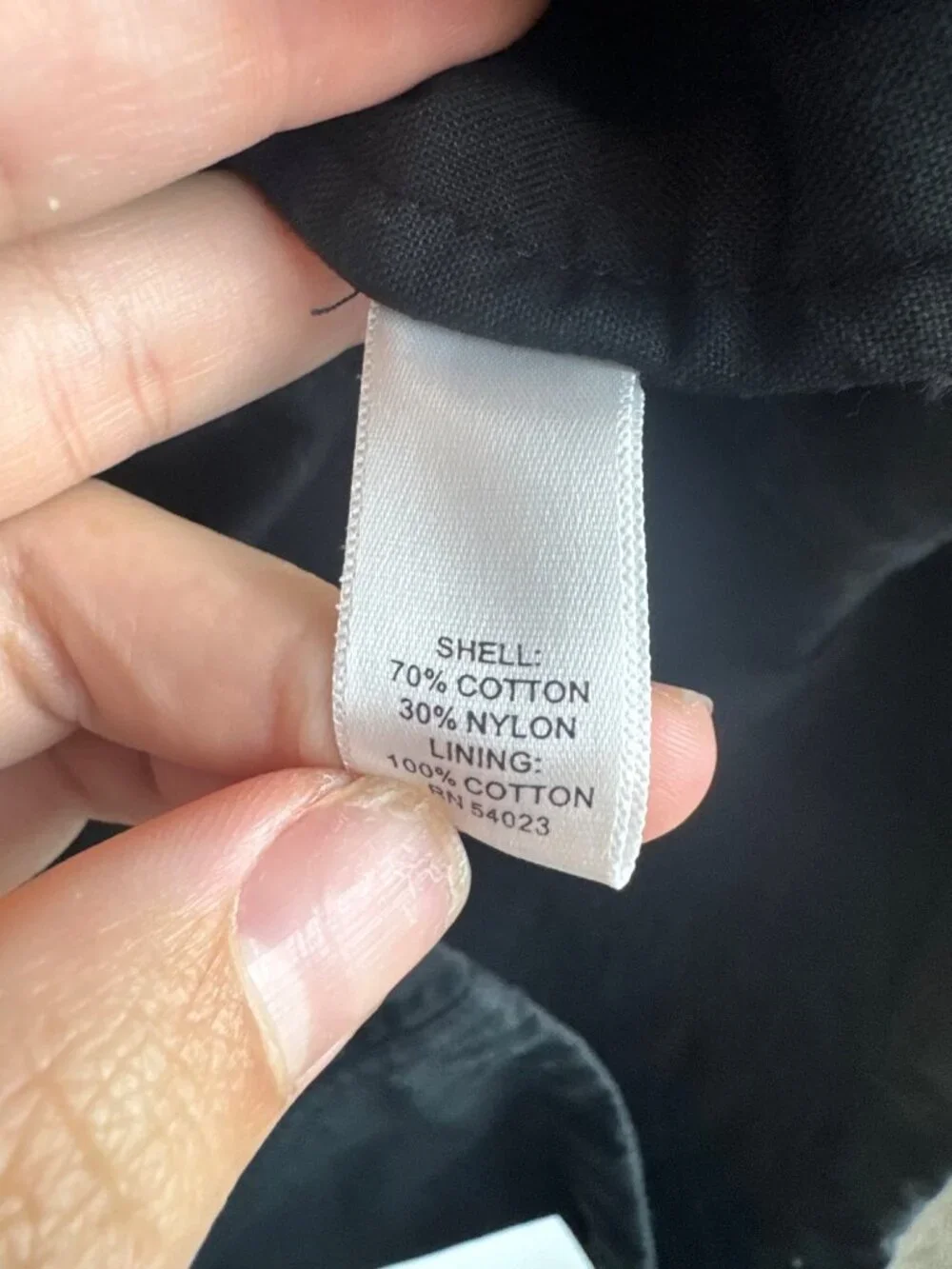 Banana Republic Mens Black Field Jacket Medium 70% Cotton 30% Nylon Fall 2008